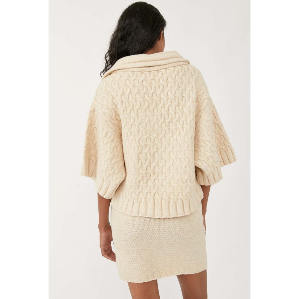 🎉LAST CHANCE🎉 NWT Free People Mae Sweater Set / Au Lait - Picture 3 of 9